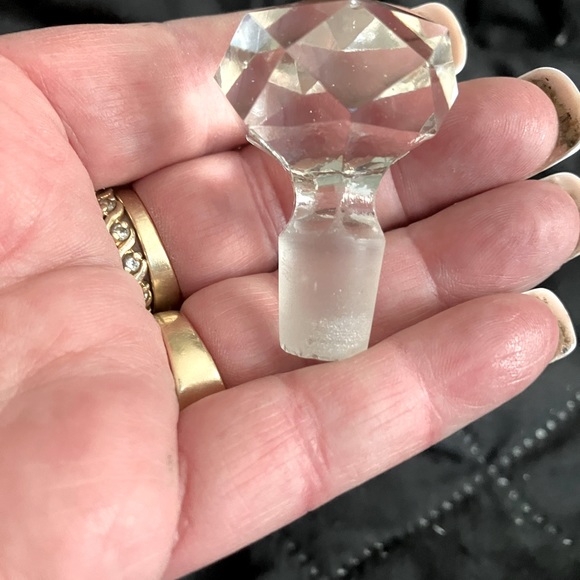 Vintage Cut Glass Perfume Bottle - Picture 5 of 7